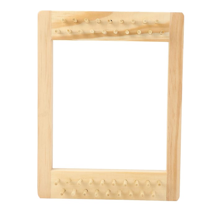 Houten Weefmachine met Naald en Schietspoel Dichte Kolom Beginners Breiframe voor beige