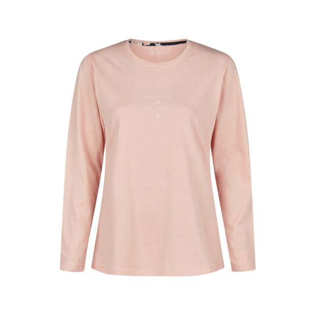 By Louise Dames Pyjama Set Lang Roze Gebloemd - Maat M