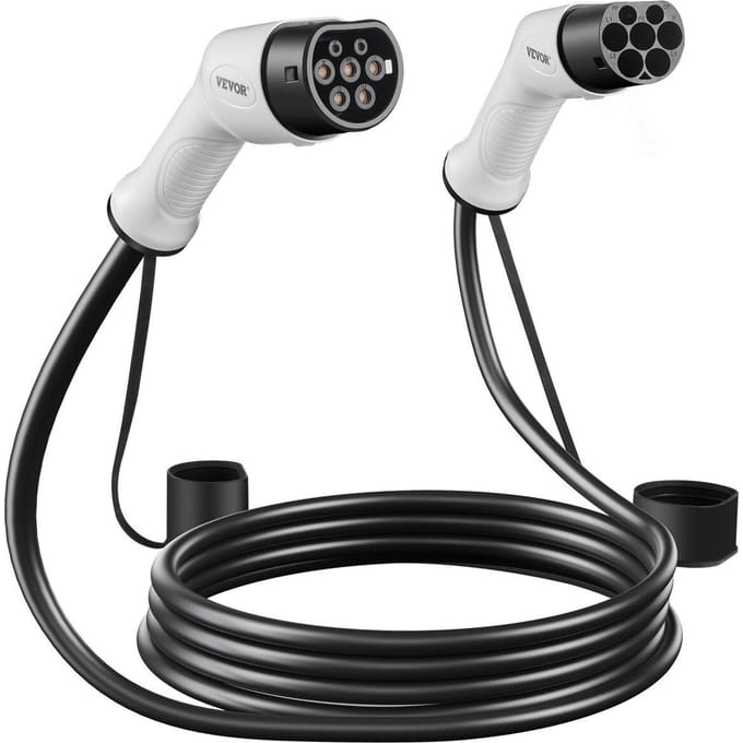 Câble de recharge pour véhicule électrique Type 2 vers Type 2 Câble pour véhicule électrique 32A 5m 7kW TPU