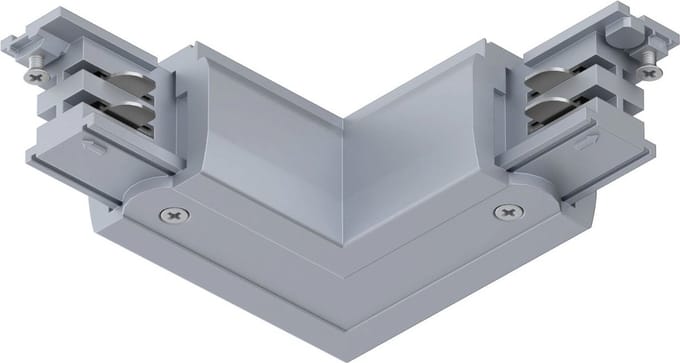 Paulmann 91370 ProRail3 L-Connect Erde 230V-railsysteemcomponenten L-verbinder ProRail3 Zilver