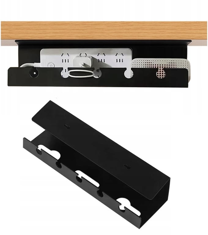 EtuiTab - Kabelbeheerder - 40cm - Bureau- en Muurmontage - Zwart