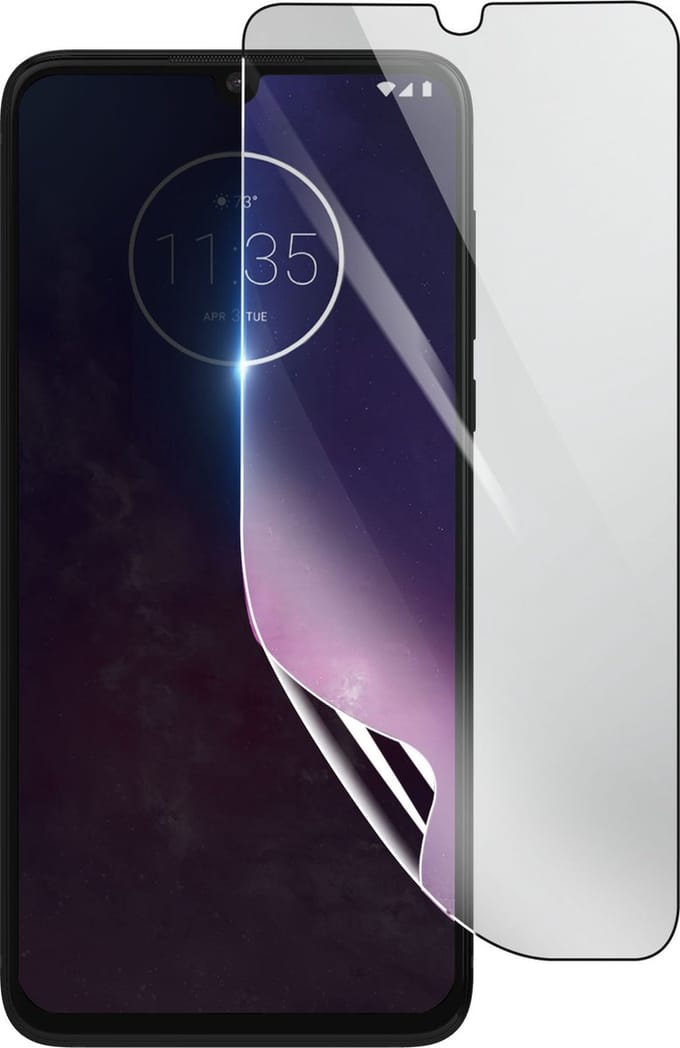 3mk, Geschikt voor Motorola One Zoom, Schokbestendige Hydrogel Screenprotector, Transparant