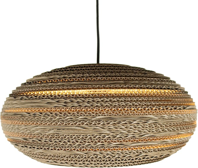 Kartonnen tarwin lamp - Diameter 40 cm | E27 - Kartent