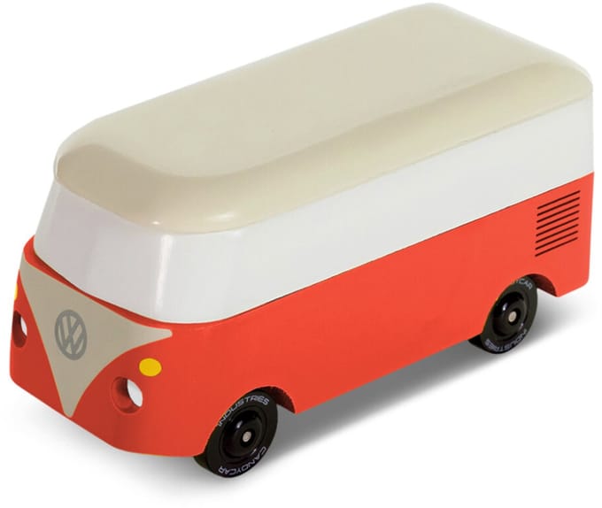 Candylab speelgoedauto - VW Bus T2 rood - Candycar World.