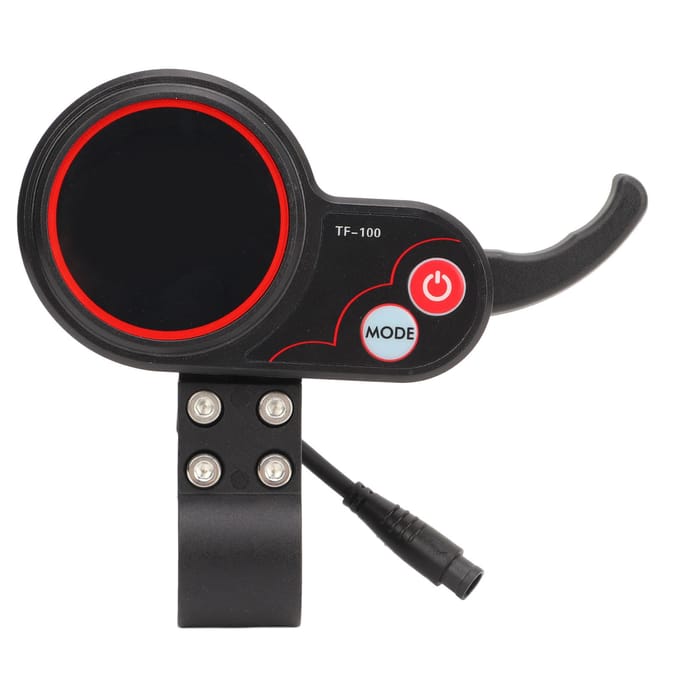 Panneau d'affichage pour scooter électrique, écran LCD étanche à 6 broches, panneau de commande pour scooter électrique black