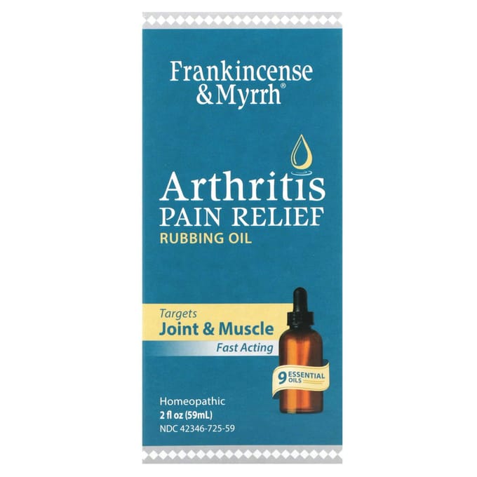 Wierook & Mirre, wrijfolie voor verlichting van artritispijn, 60 ml (59 ml) black