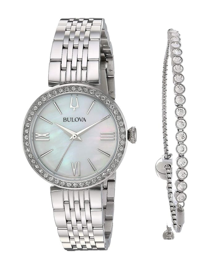 Bulova 96X153 Horloge - Staal - Zilverkleurig - Ø 30 mm
