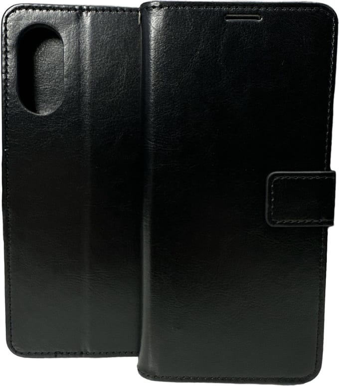 Portemonnee Book Case Hoesje Geschikt voor: Oppo A98 - Zwart
