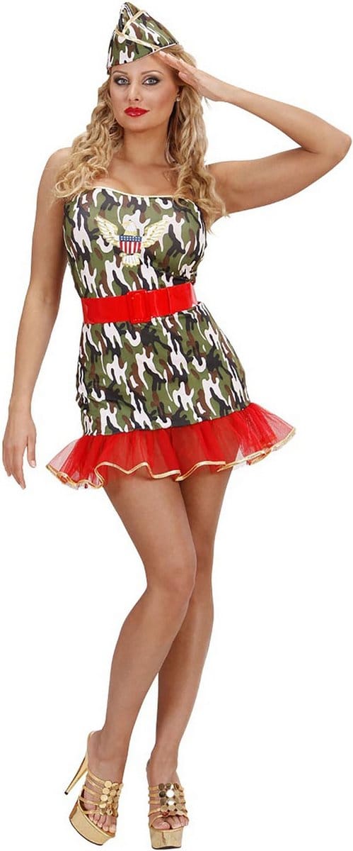 Legermeisje carnavalspakje - Maat M