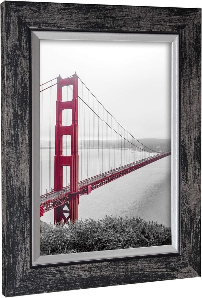 Fotolijst 20x30 cm Zwart MDF Modern Ophangbaar