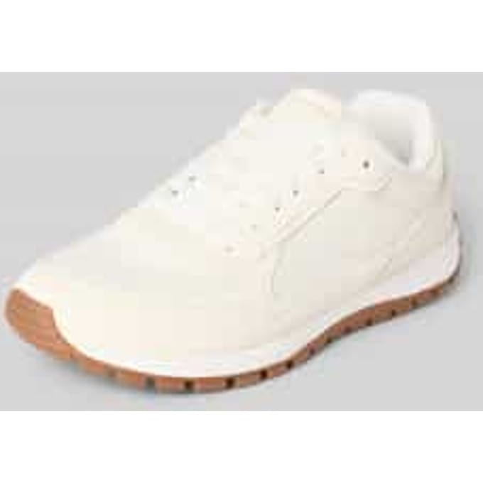 Low-top-sneakers van mix van leer en textiel