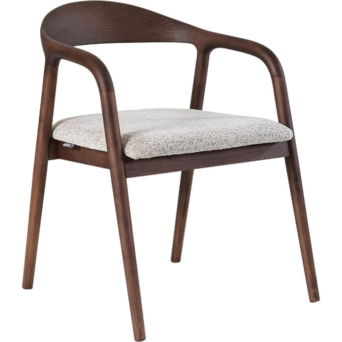Milton & Oldbrook Eetkamerstoel Segovia Walnoot Essenhout