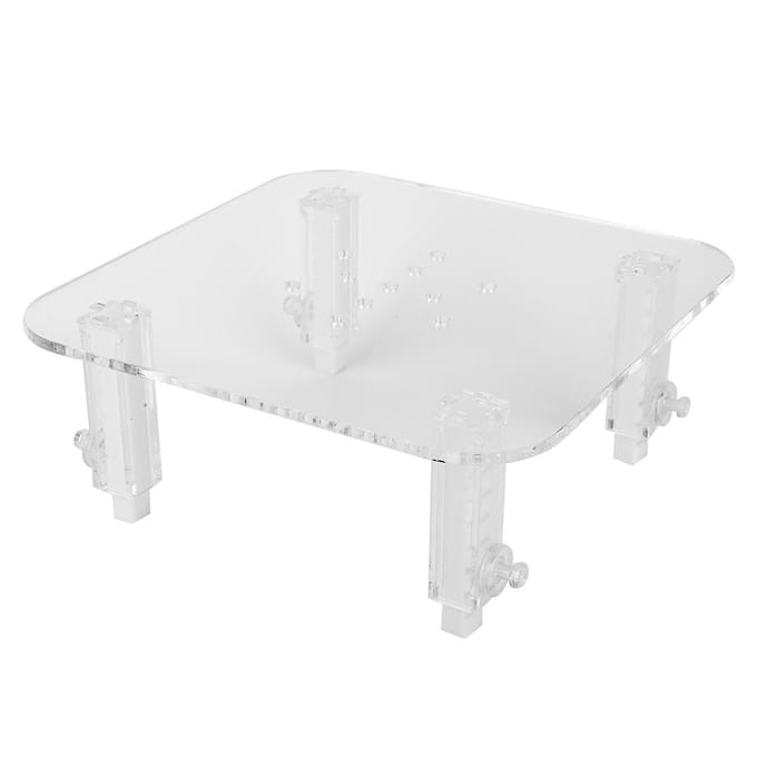 Support d'Écumeur de Protéines Acrylique Durable Hauteur Réglable Séparateur Accessoires de Rehausse Type 1 white