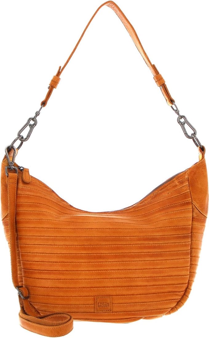 FREDsBRUDER Leren Schoudertas Flowow Shoulderbag Melon Oranje