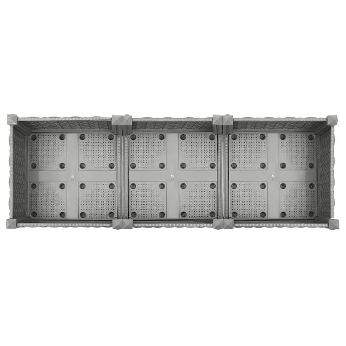 vidaXL - Plantenbak - verhoogd - 120x40x23 - cm - polypropeen