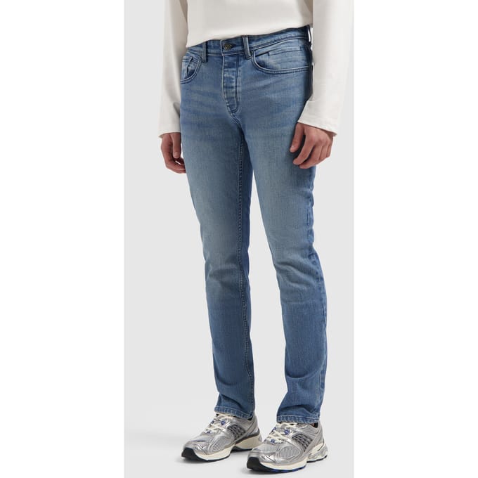 PURE PATH The Ryan Slim Fit Jeans Jeans Heren - Broek - Blauw - Maat 33