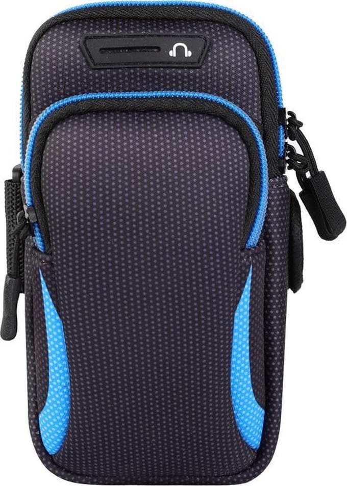 New Age Devi - "Sport-Telefoon-Arm-Draagtas | Blauw | Universeel"