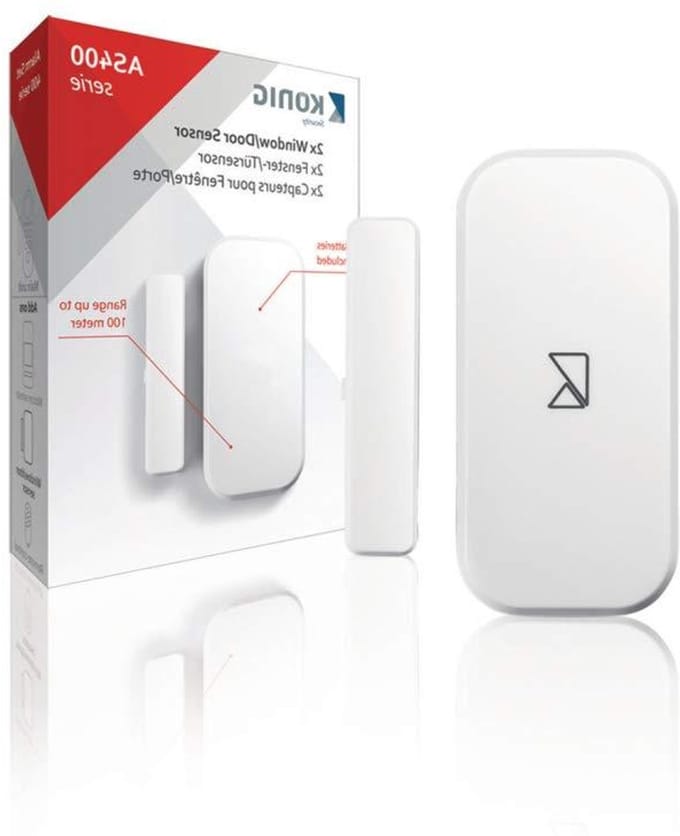 Deur Raam Melder - Contact Sensor - Huis Beveiligen - Draadloze Uitbreiding - 2 Stuks - Wit