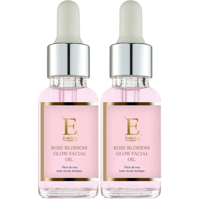 ErthSkin London 2x Rozenbloesem Glow Gezichtsolie 1