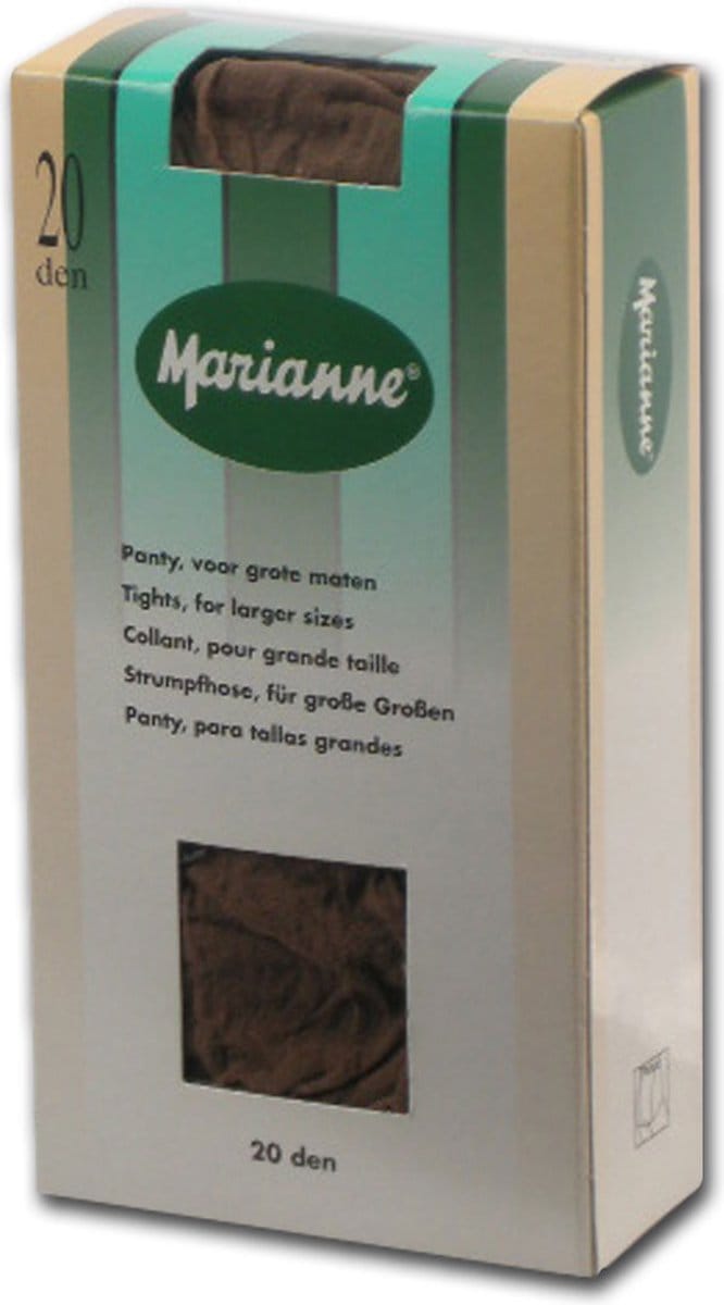 Marianne panty 20 denier Grote maten Graphite XL
