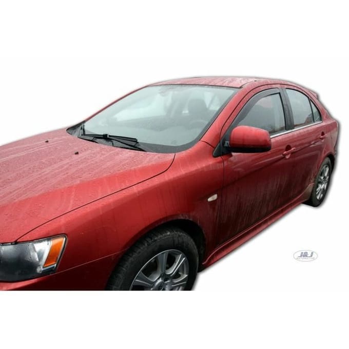 Déflecteurs d'air - Heko - Mitsubishi Lancer 4-Porte - Fumé - Acrylique renforcé - Installation facile