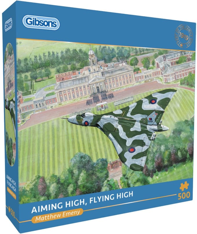 Gibsons legpuzzel Aiming High Flying High 500 stukjes vliegtuig puzzel.