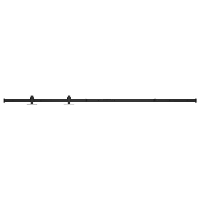 vidaXL - Ophangset - voor - minischuifdeur - 152 - cm - koolstofstaal