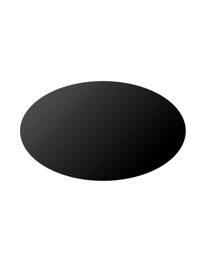 Kartell - Glossy tafel - zwart - chroom - ovaal