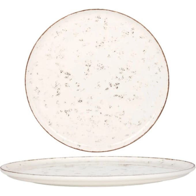 Bonna Pizzabord grain porselein 32 cm set van 2