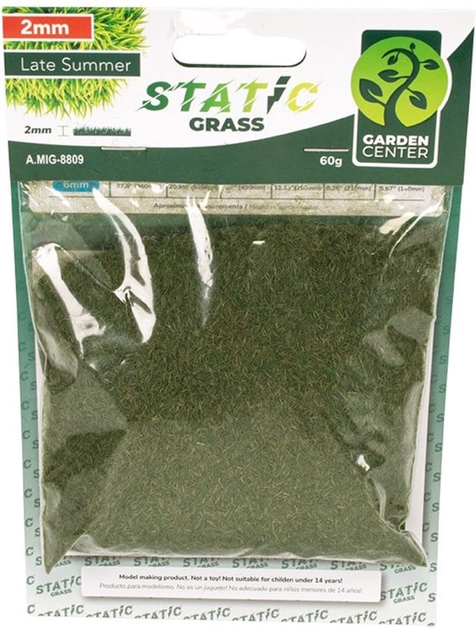 AMMO by Mig Jimenez Modelbouwdecoratie - MIG 8809 Static Grass - Late Summer - 2mm - 60gr. Kunstgroen