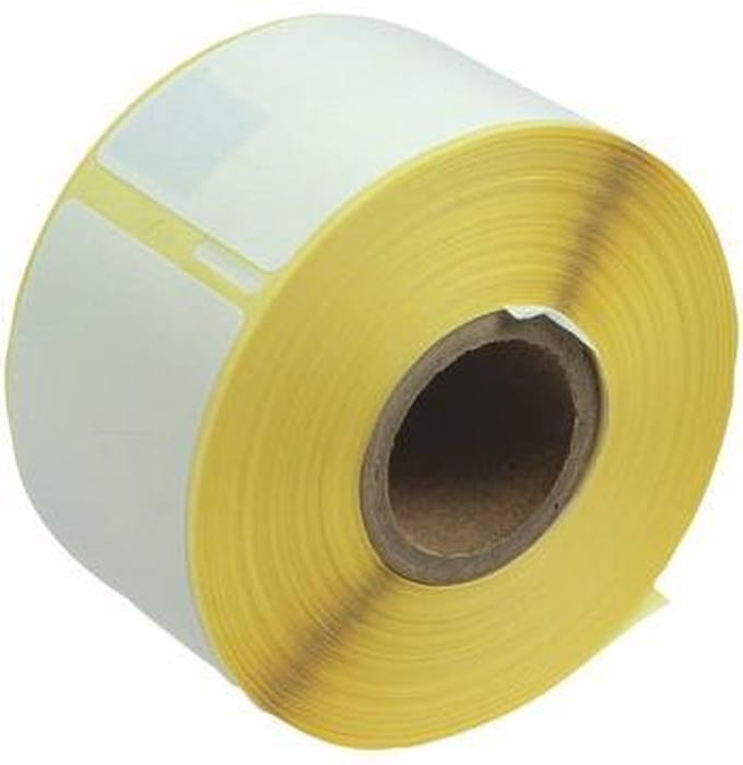 rillstab - 12 - st - Labelrol - 89x28 - mm - wit