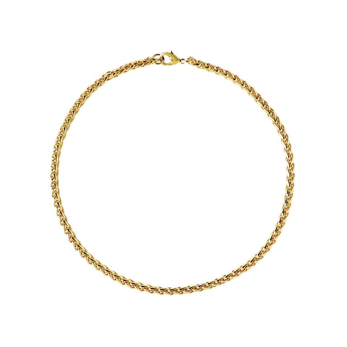 Goud Vergulde Chunky Schakel Ketting