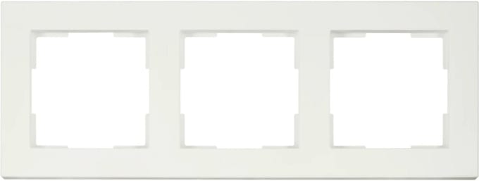 ION Industries - Afdekraam - V1 - 3-voudig - verticaal/horizontaal - 227 x 85 x 11 mm - mat wit