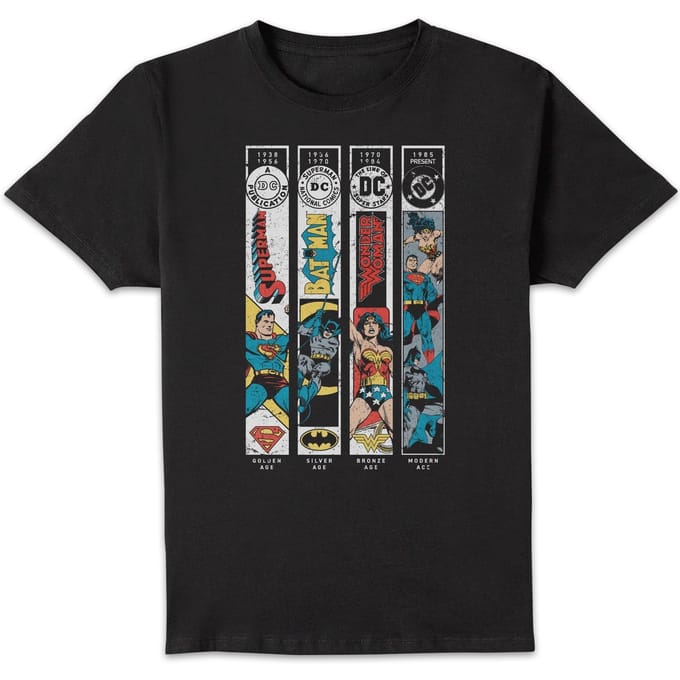 DC Comics Justice League Timeline Unisex T-Shirt - Black - M