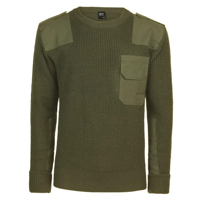 Brandit BW Pullover Gebreide trui olijf L Polyester - Basics