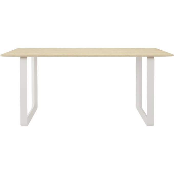 Muuto 70/70 Tafel - eiken massief - wit - S