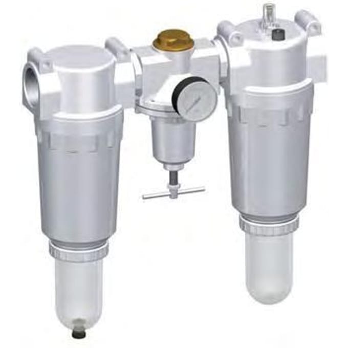FRL 3-Delig G2'' 18500l/min 0.5-10.0bar/7-145psi Auto Polycarbonaat Standaard 8