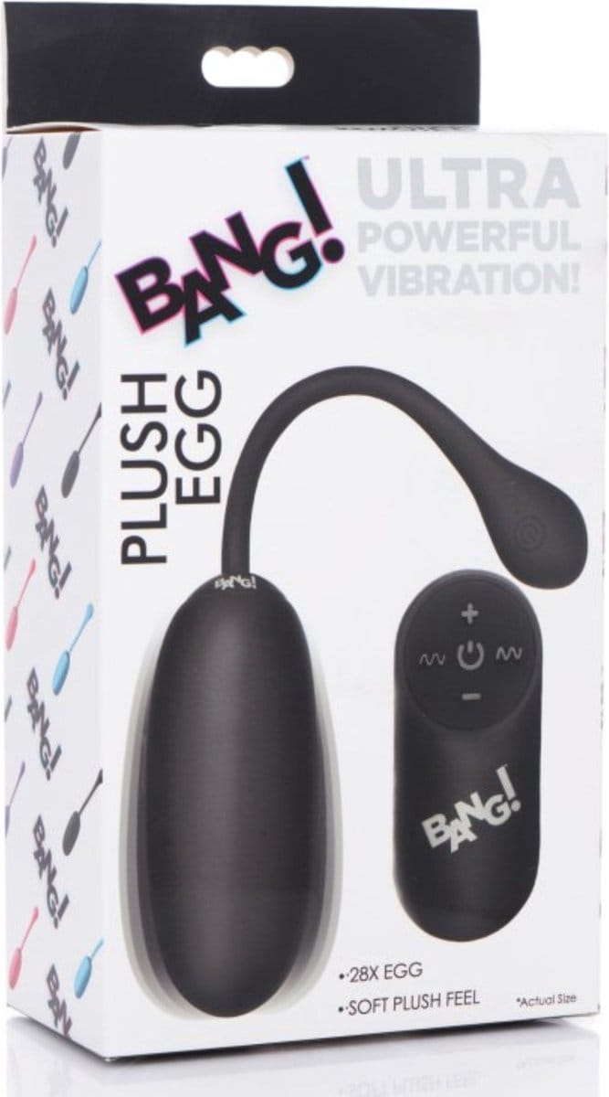 XR Brands - Plush Egg and Remote Control with 28 Speeds