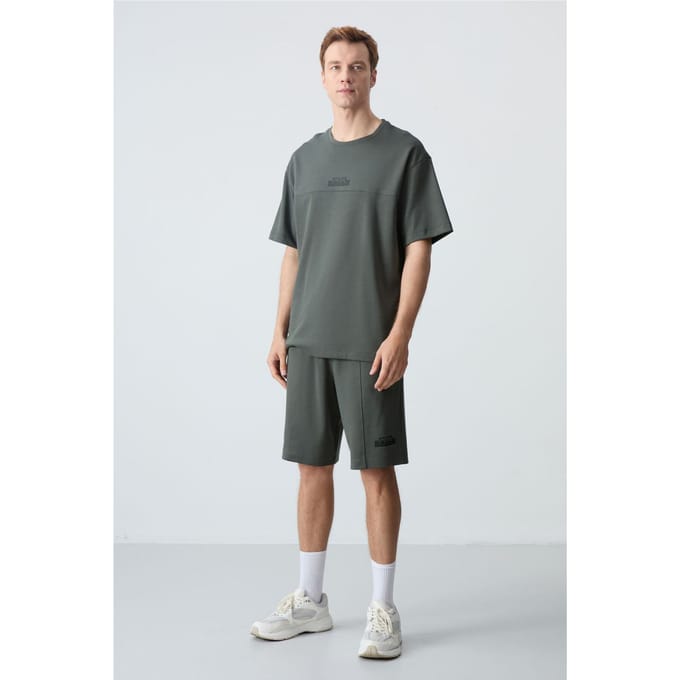 Heren Oversized T-shirt en Shorts Set
