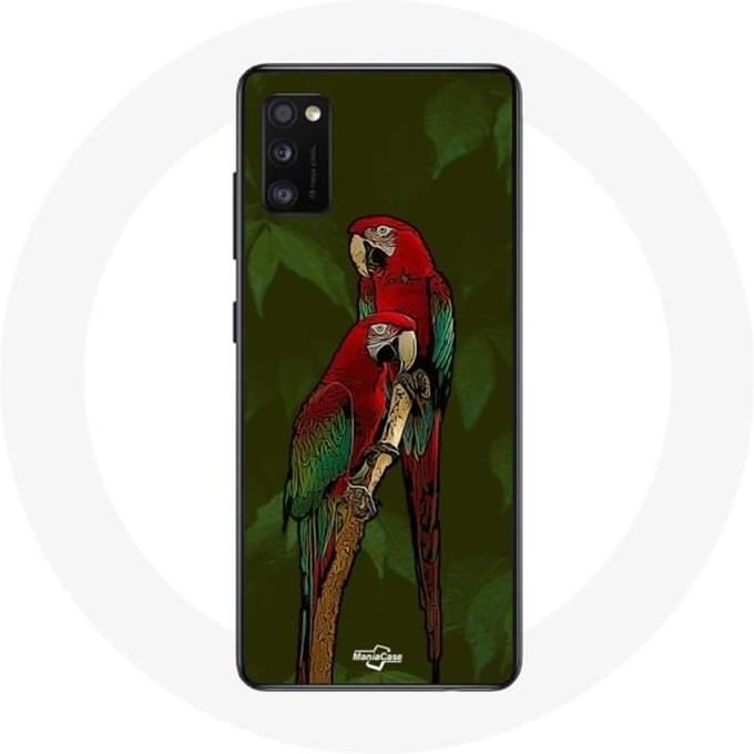 Samsung Galaxy A41 Hoesje Pionus Parrot Rood rood