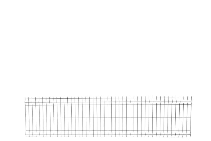 Enkelstaaf hekwerk zwart 60cm hoog 250cm breed.