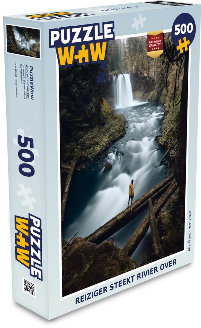 Puzzel Waterval - Rivier - Bos - Legpuzzel - Puzzel 500 stukjes