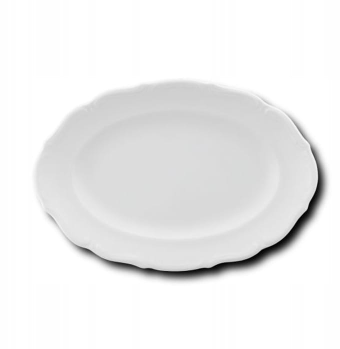 Ovaal Dienblad 33 cm Maria Teresa Wit Porselein