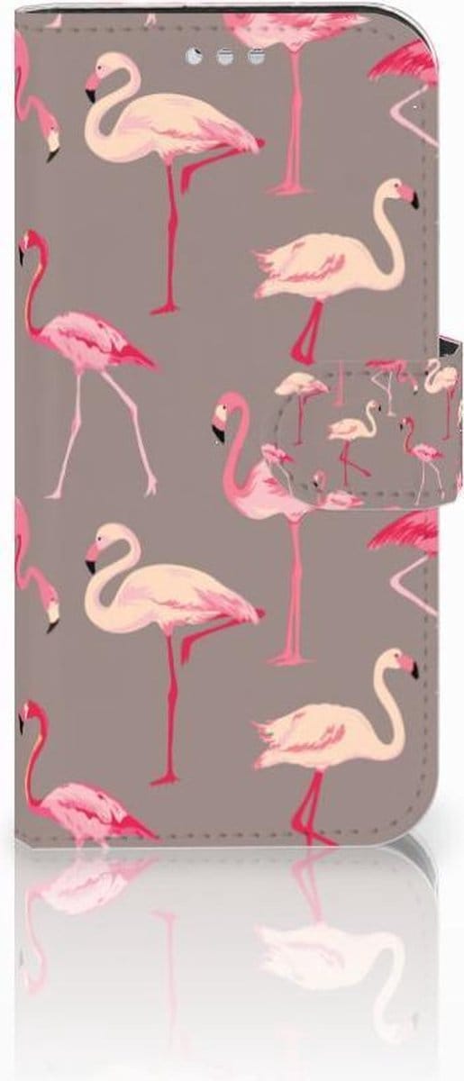 Samsung Galaxy S7 Telefoonhoesje met Pasjes Flamingo