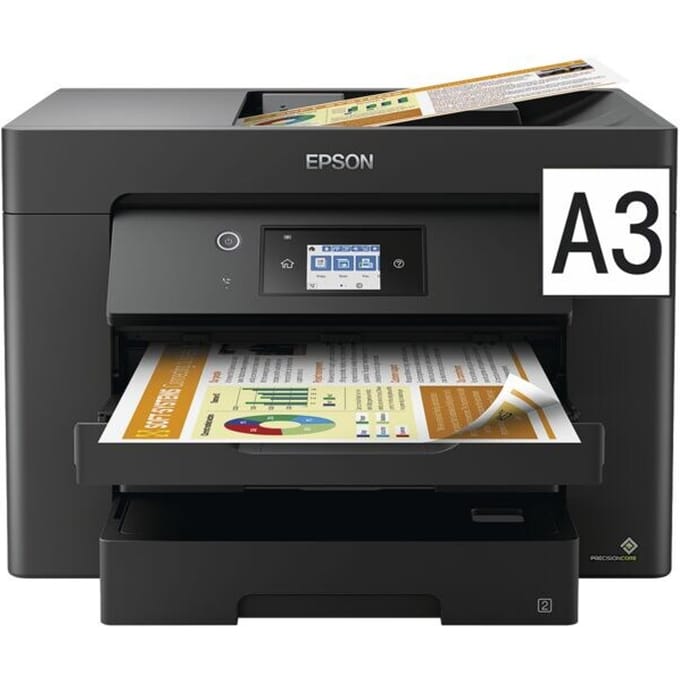 Multifunctionele printer - EPSON - WorkForce WF-7830DTW - Wi-Fi - Inkjet (kleur) - zwart