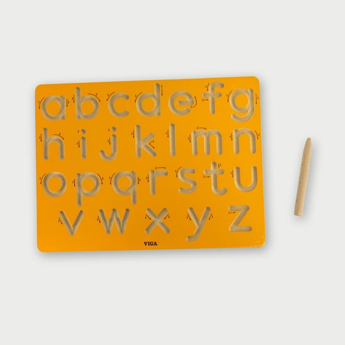 Viga Graphomotor Board Kleine letters Leren schrijven - UNI