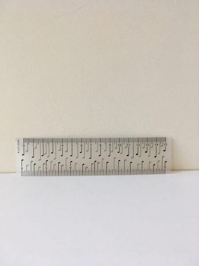 Lineaal muzieknoten