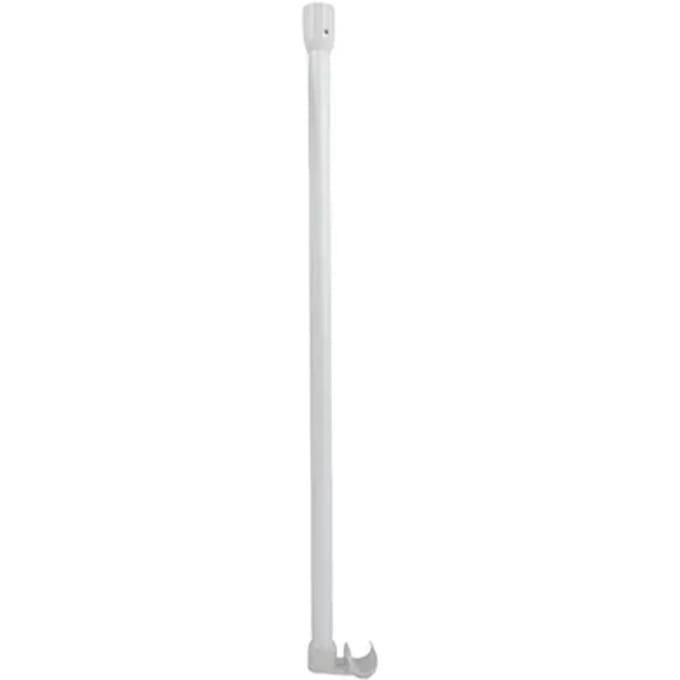 Msv Douchestang Plafondsteun - Extra Steun - Wit - 60cm