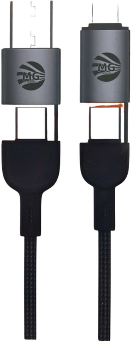 MG CA31 – 4-in-1 snelladerkabel – Zwart