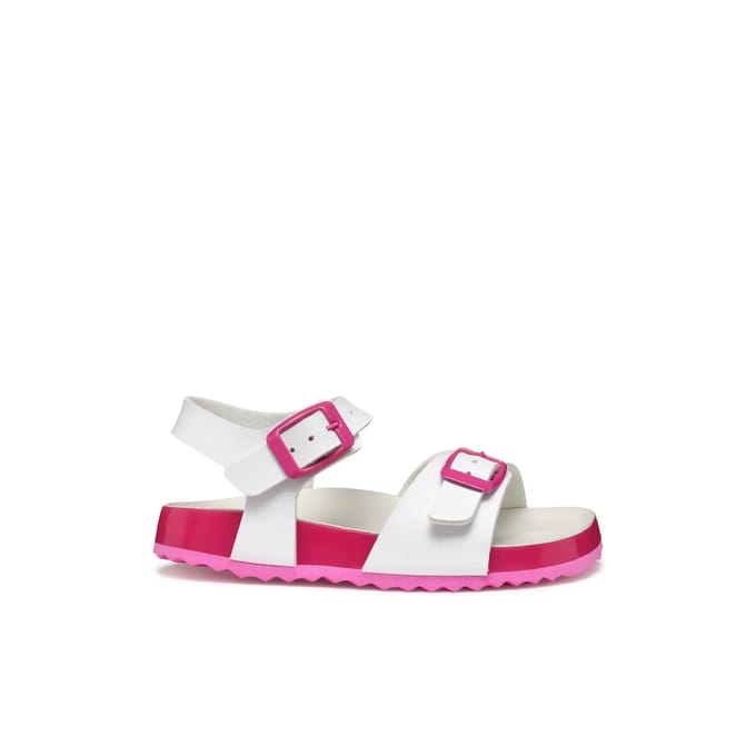 GEOX ADRIEL TIENERS Sandalen - WIT/FUCHSIA - Maat 26